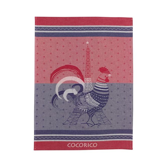 Hovedbilde Jacquard kjøkkenhåndkle «Cocorico» – 50×70 cm